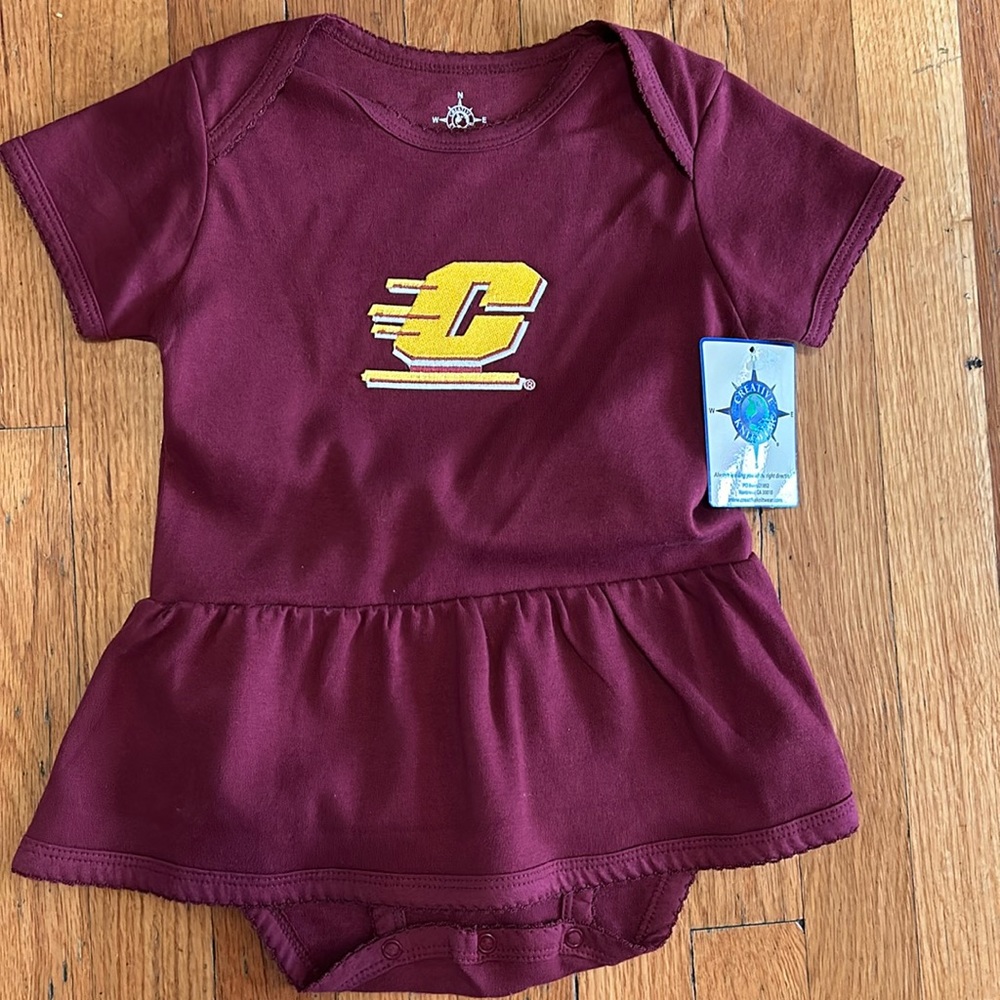 24M Central Michigan University Flying C Bodysuit Dress
